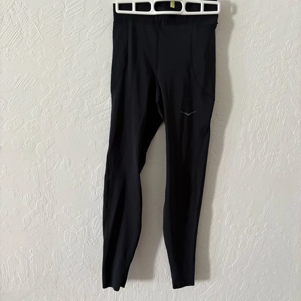 Lot Of 2 Hoka Novafly Run Tights XS Black Soft Pockets‎ Drawstring ID#1141743